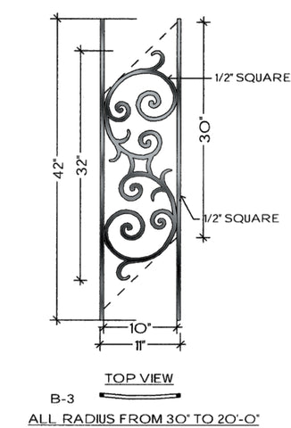 Seville Series - B3 Curved Pitch Panel