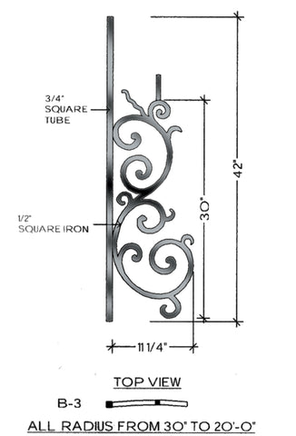 Milano Series - B3 Curved Pitch Panel