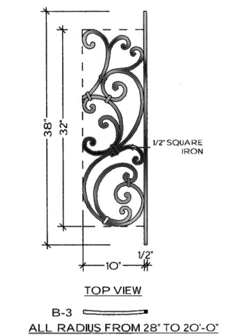 Tuscany Series - B3 Curved Pitch Panel