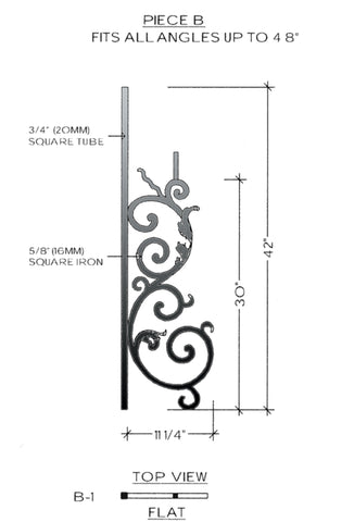 Bordeaux Series - B1 Straight Pitch Panel