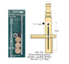 C-3008, SURE-TITE Newel Attaching Hardware With Plugs