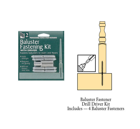 C-3201, Baluster Fastener Kit With Drill Driver