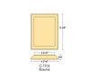 C-7318, Rosette 4-3/16" x 5-3/8" (Rectangle)