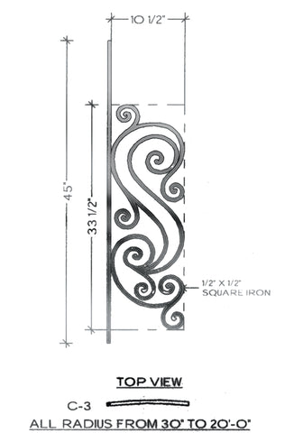 Victoria Series - C3 Curved Pitch Panel
