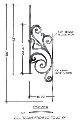 Rebecca Series - C3 Curved Pitch Panel