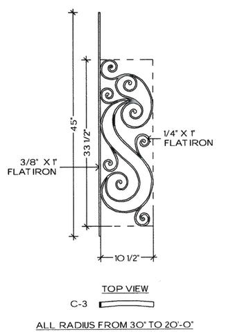 Michelle Series - C3 Curved Pitch Panel