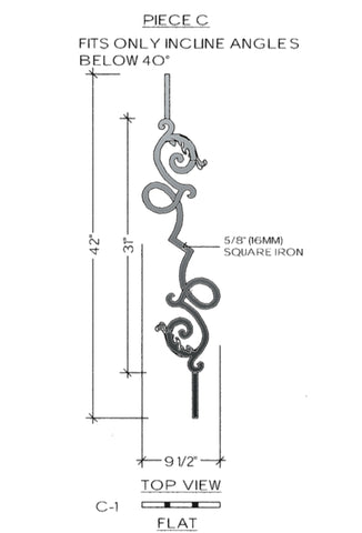 Bordeaux Series - C Straight Pitch Panel