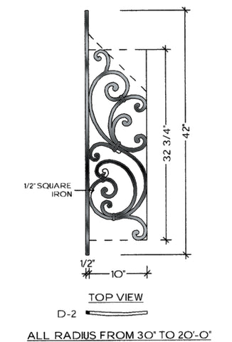 Tuscany Series - D2 Curved Pitch Panel