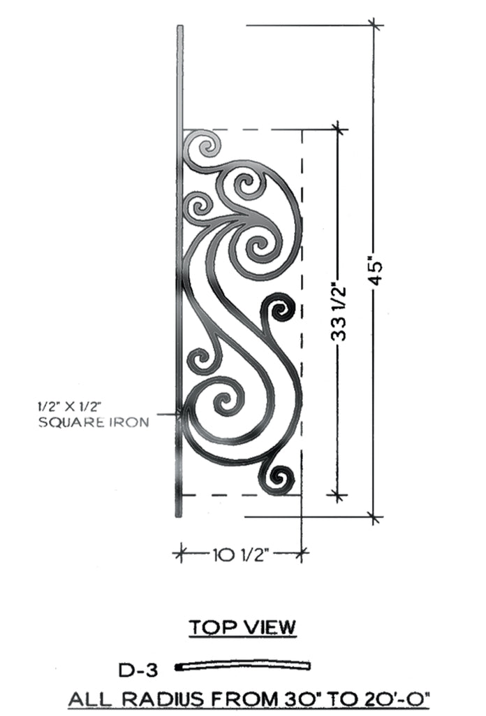 Victoria Series - D3 Curved Pitch Panel