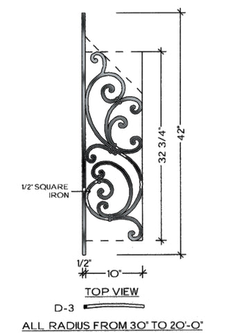 Tuscany Series - D3 Curved Pitch Panel