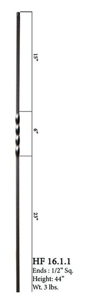 HF 16.1.1 Single Twist Solid Iron Baluster