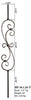 HF 16.1.25-T Large Spiral Scroll Hollow Iron Baluster