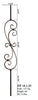 HF 16.1.25 Large Spiral Scroll Iron Baluster