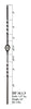 HF 16.1.3-T Single Basket Hollow Iron Baluster