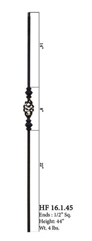 HF 16.1.45 Double Knucle Single Basket Iron Baluster