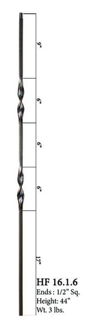HF 16.1.6 Double Ribbon Iron Baluster