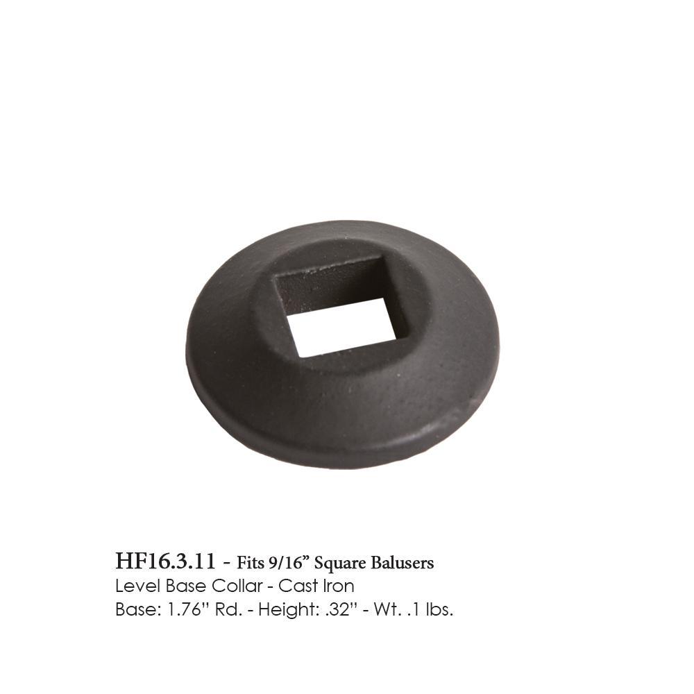 16.3.11 Level Base Collar for 9/16 Inch Square Balusters