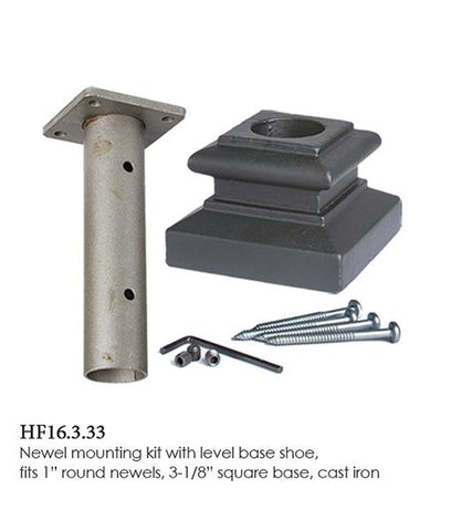 HF 16.3.33 Mounting Kit With Shoe For 1 Inch Round Newels