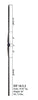 HF 16.5.2 Single Knuckle Face Hammered Iron Baluster