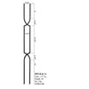16.6.11 - Harmony Series Crossed Arch Baluster