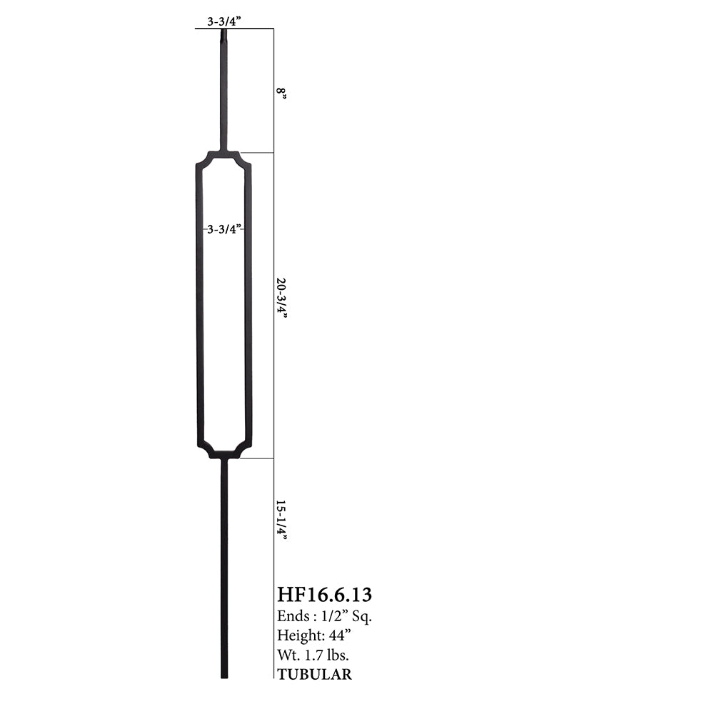 16.6.13 - Harmony Series Scalloped Rectangle Baluster
