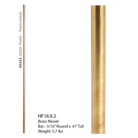 18.8.3 – Brass Newel for Soho