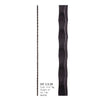HF 2.9.20 Plain Square Hammered Iron Baluster