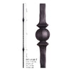 2.9.26-T Double Sphere Hammered Hollow Iron Baluster