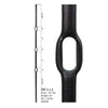 3.1.2 Wentworth Series Three Ring Hammered Iron Baluster