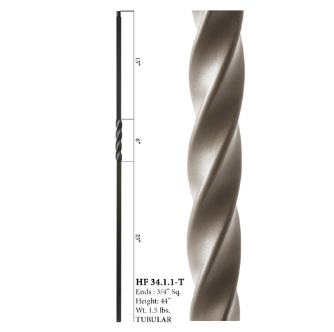 34.1.1-T Mega Series Single Twist Hollow Iron Baluster