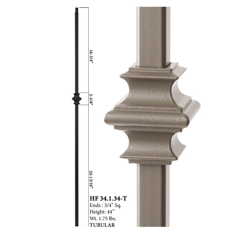 34.1.34-T Mega Series Single Knuckle Hollow Iron Baluster