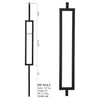34.6.3 Mega Series Square Rectangle Hollow Iron Baluster
