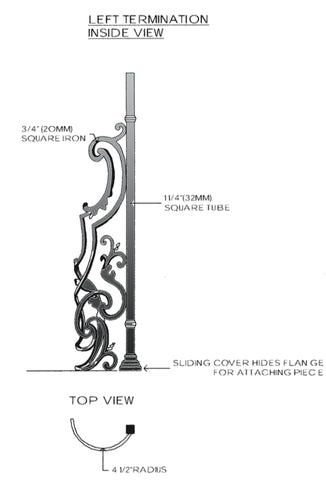 Bordeaux Series - Left Termination Panel