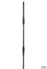 2997 Series M110 Double Feather Mediterranean Iron Baluster