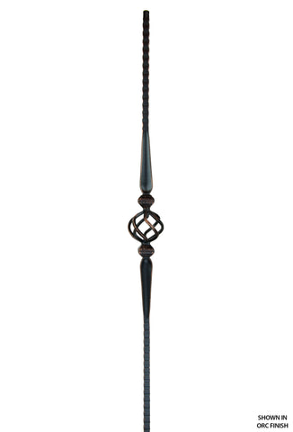 2572 Series M160 Single Basket Gothic Iron Baluster