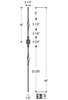 2962 Series M80 Single Basket Ribbon Iron Baluster