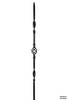 2962 Series M80 Single Basket Ribbon Iron Baluster