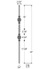 2853 Series MEGA-2BASK Double Basket Mega Iron Baluster