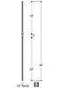 2770 Series R601 Single Urn Victorian Iron Baluster