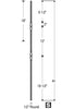 2771 Series R602 Double Urn Victorian Iron Baluster