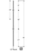 2773 Series R612 Double Ball Victorian Iron Baluster