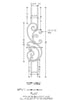 Tuscany Single Panel Vertical (SPV) Series - SPV1 Straight Panel