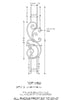 Tuscany Single Panel Vertical (SPV) Series - SPV3 Curved Panel