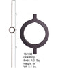 HF 16.1.30 Single Ring Iron Baluster