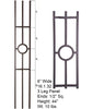 HF 16.1.32-T Single Ring 3 Legged Hollow Iron Panel
