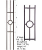HF 16.1.32 Single Ring 3 Legged Iron Panel