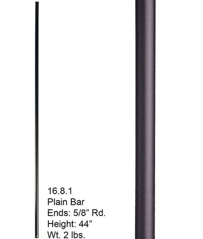 HF 16.8.1 Plain Round Hollow Iron Baluster
