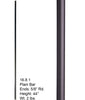 HF 16.8.1 Plain Round Hollow Iron Baluster