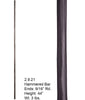 HF 2.9.21 Plain Round Hammered Iron Baluster